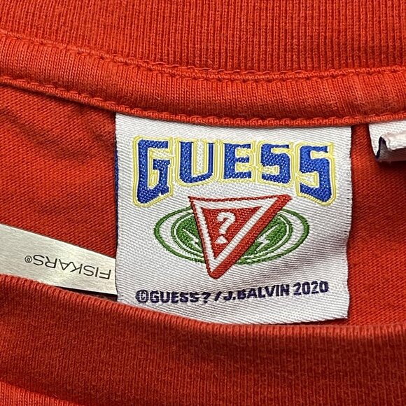 Guess x J. Balvin/ Colores 2020 Official Men’s Graphic Red T Shirt Size Large - Picture 4 of 9